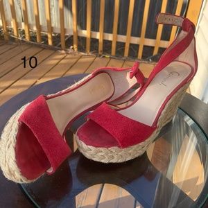 Red sandals